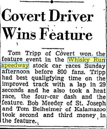 Whiskey Run Speedway (Whisky Run) - Aug 1949 Tom Tripp (newer photo)